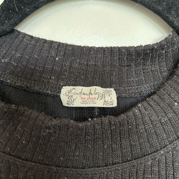 Intimately Free Black Ribbed Women's t shirt - Picture 2 of 3